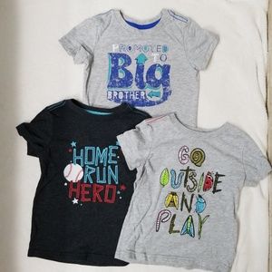 Cat & Jack Boys 3T Short Sleeve Bundle